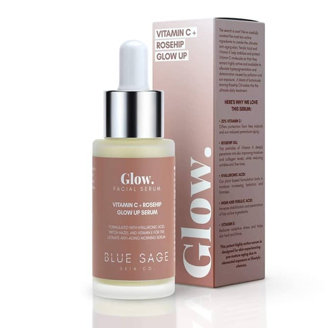 Blue Sage Vitamin C + Rose Musquée Glow Up Sérum Amazone Blue Sage Vitamin C + Rose Musquée Glow Up Sérum Amazone